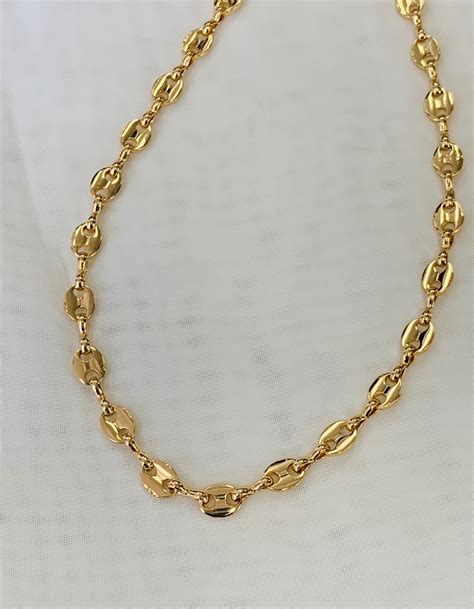 14k gold gucci style chains|gucci link chain images.